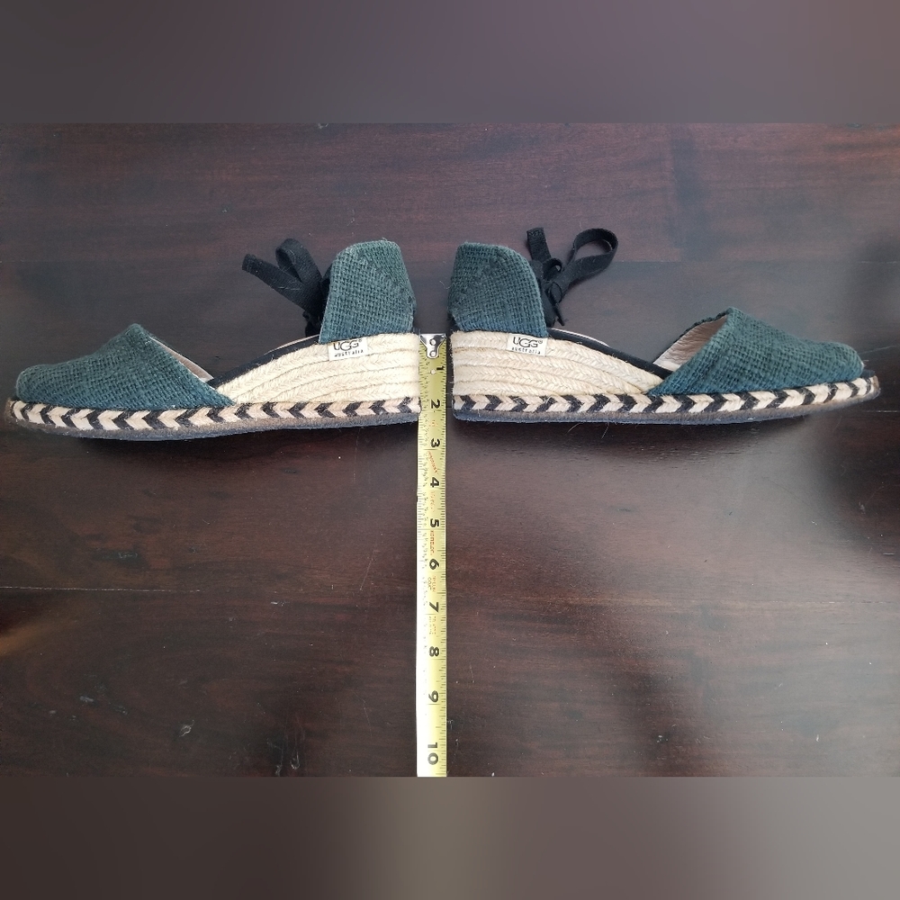 UGG AUSTRALIA "Delmar" Espadrilles, Olive Green- Size 6 - Picture 6 of 8